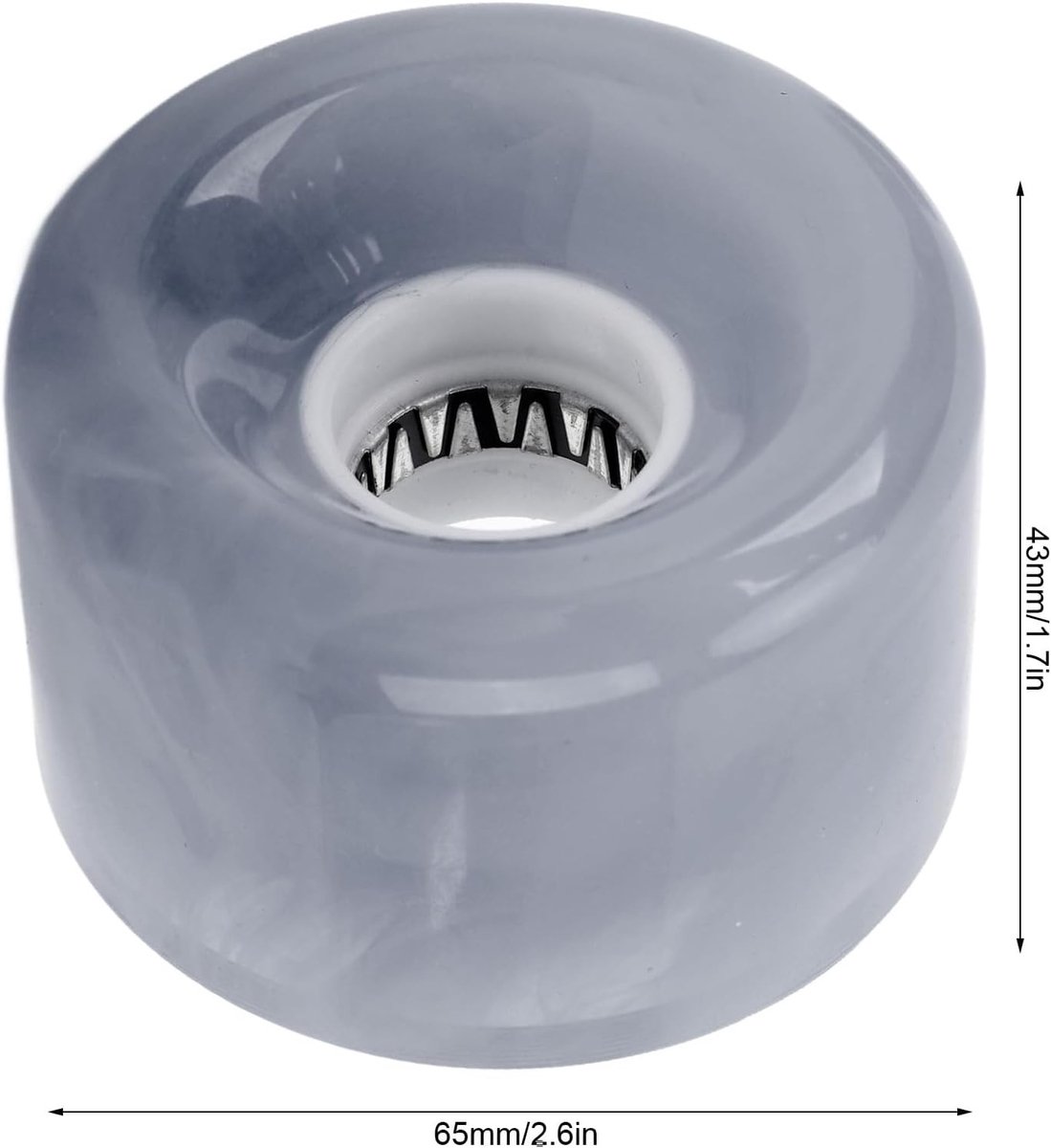 set van 4 skateboard wielen 78a hardheid pu translucent vervangingswielen voor longboard en pennyboard