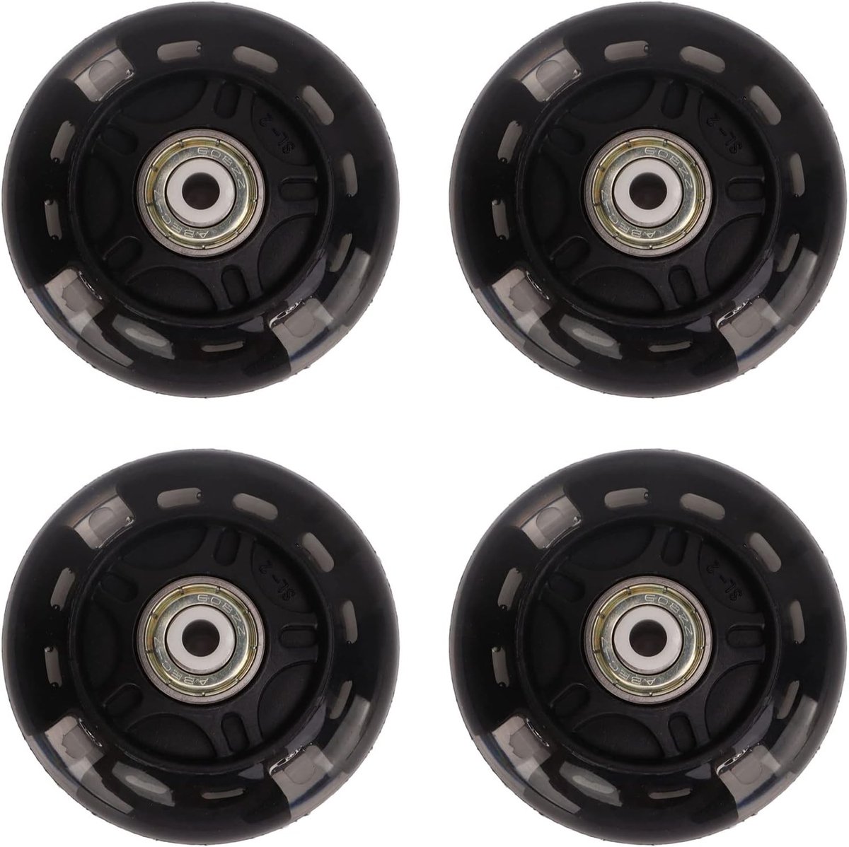 Skate Wielen - Roller Skate - Dagelijkse Praktijk - Stijlvolle Verlichting - 69mm Set van 4 - Zwart Skateonderdeel kopen online