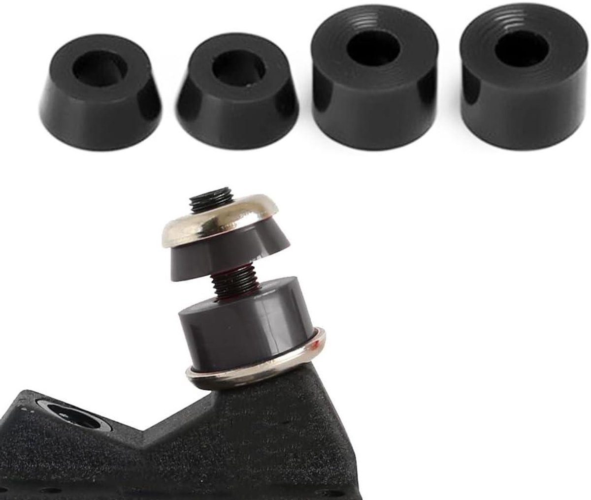 Skateboard Bussen Set - Longboard Onderdelen - Onderdelen Vervangen - Premium PU Materiaal - 4 Stuks - Zwart Skateonderdeel kopen online