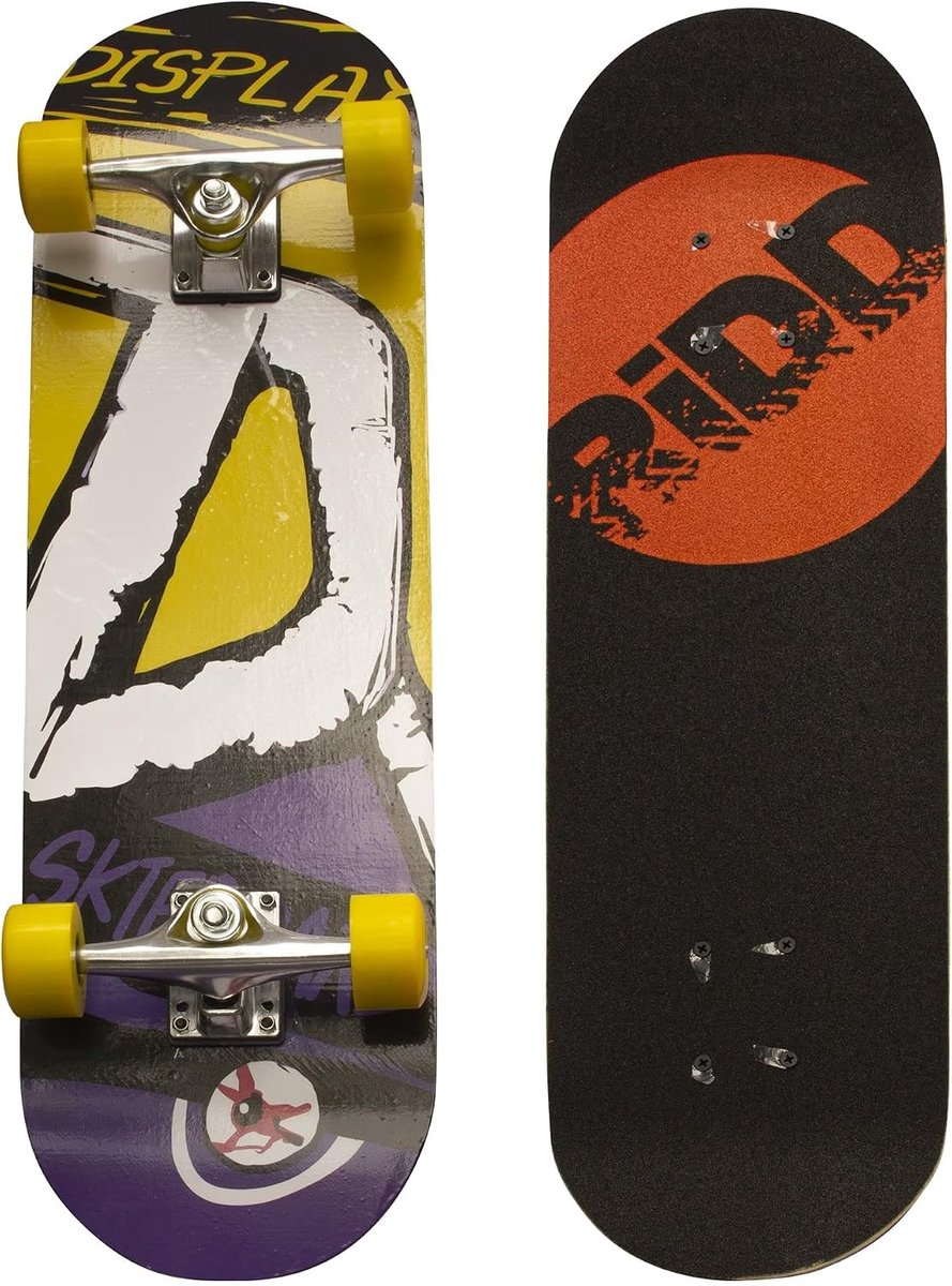 skateboard cruiser board straat gebruik duurzaam maple 28 inch geel paars