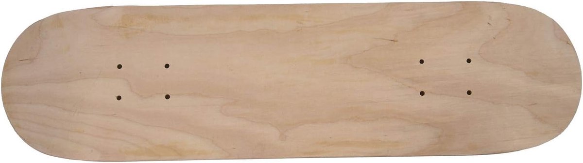 skateboard deck esdoorn board street cruising dubbel concave 8 inch breed natuurlijk