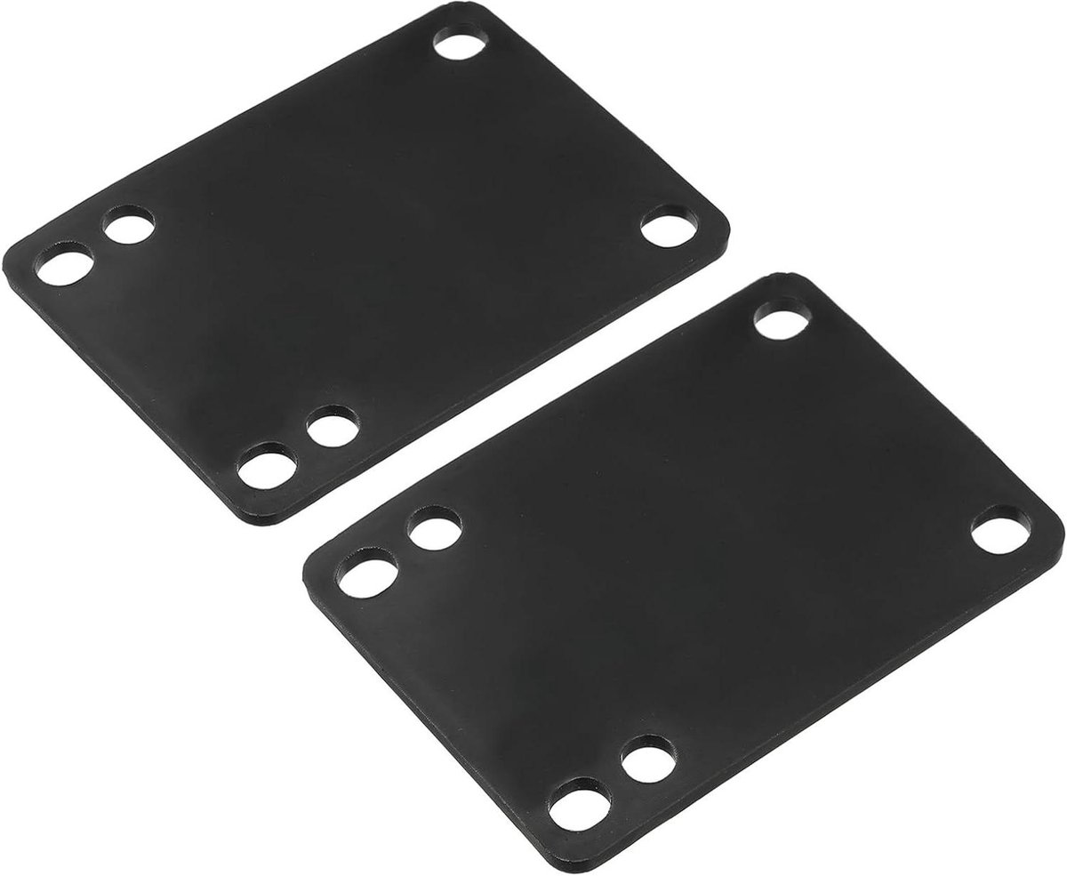 Skateboard Riser Pads - Shock Pads Hoekige Wedge - Skateboarden Dempen - PU Materiaal - 3x2 Inch - Zwart Skateonderdeel kopen online