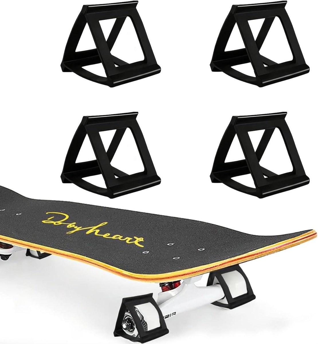 Skateboard Trick Trainer - Zwart - 5 x 5 x 6 cm - Rubber Wielsteun voor Beginners Skateonderdeel kopen online