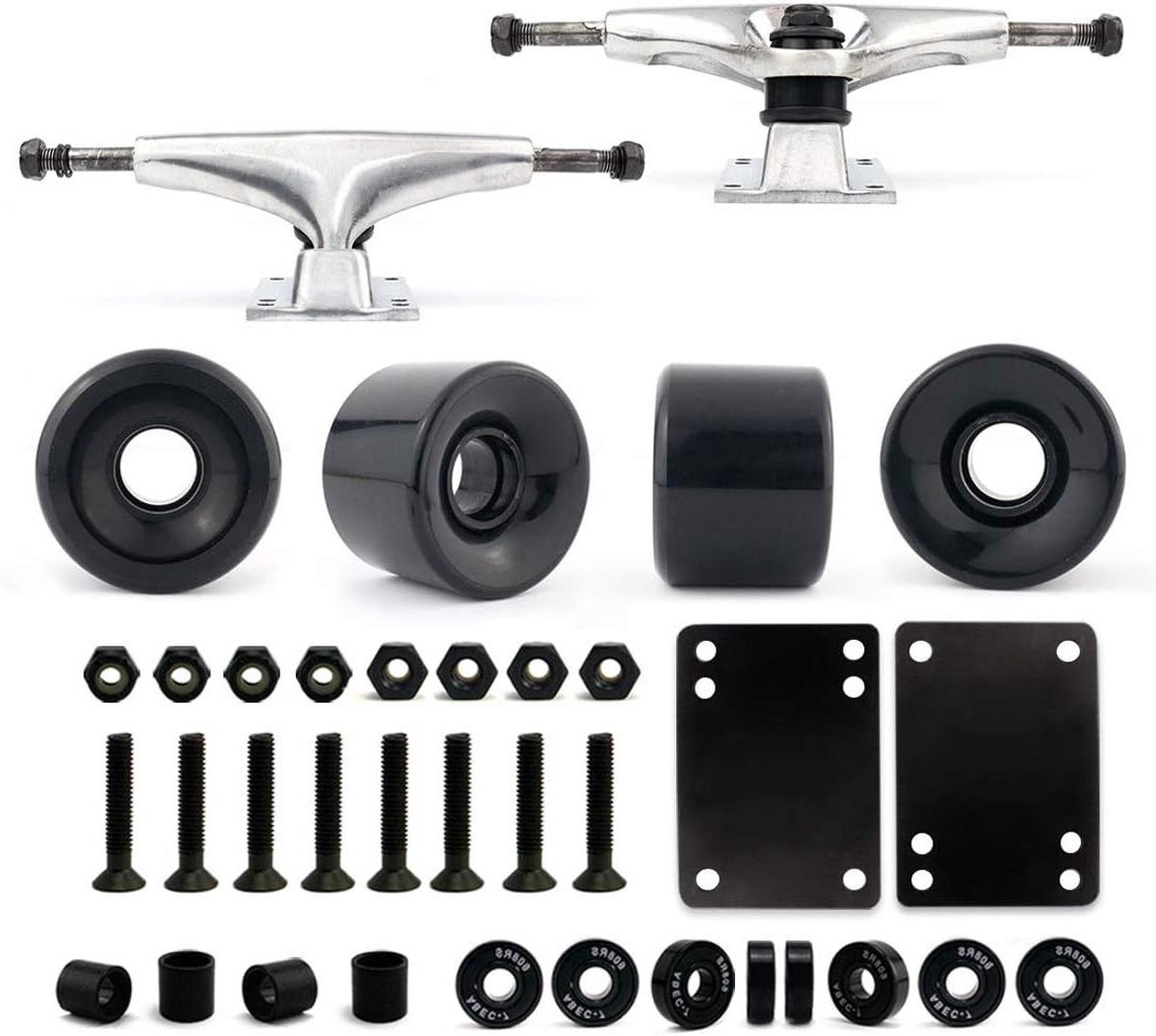 skateboard truck en wiel set skateboard onderdelen skateboarden mid size 5 inch hanger 60mm wiel