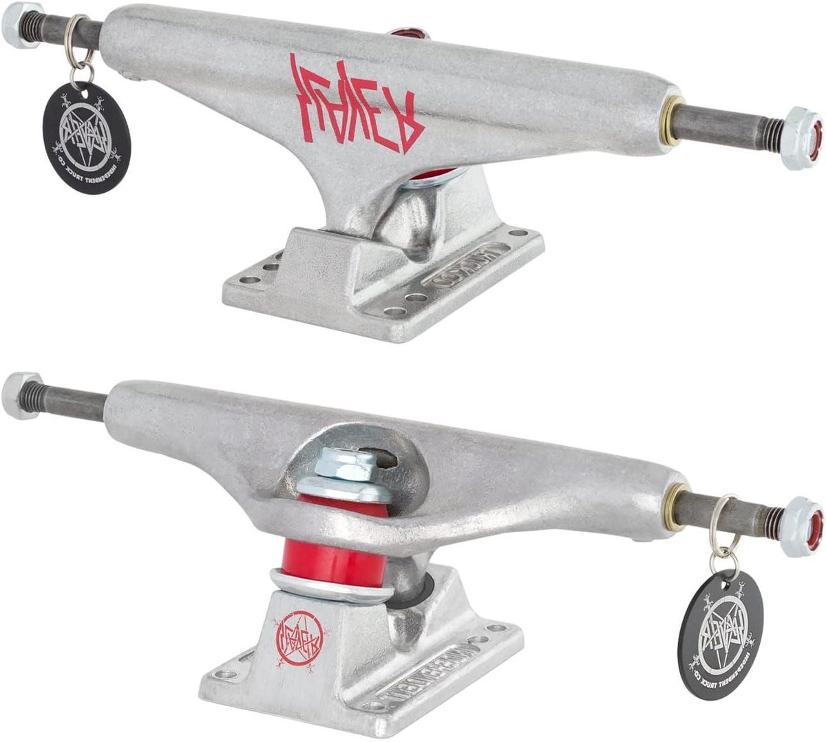 Skateboard Trucks - Onderdelen Set - Skateboarden Verbeteren - Duurzaam Aluminium - 8.75 Inch - Zilver Skateonderdeel kopen online