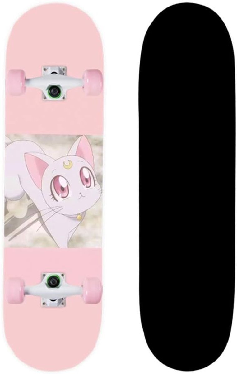 skateboard vierwieler board beginners oefenen zevenlaags esdoorn 70x20cm kleur c