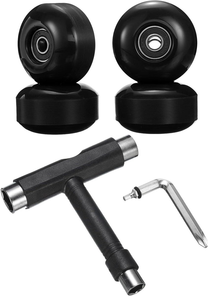 skateboard wielen cruiser wielen skateboard tricks hoge snelheid 52mm 95a zwart