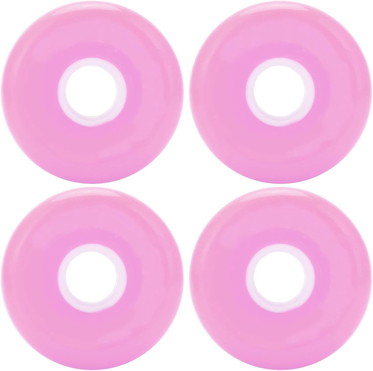 skateboard wielen cruiser wielen soepel rijden stabiel en stil 70mm 80a roze