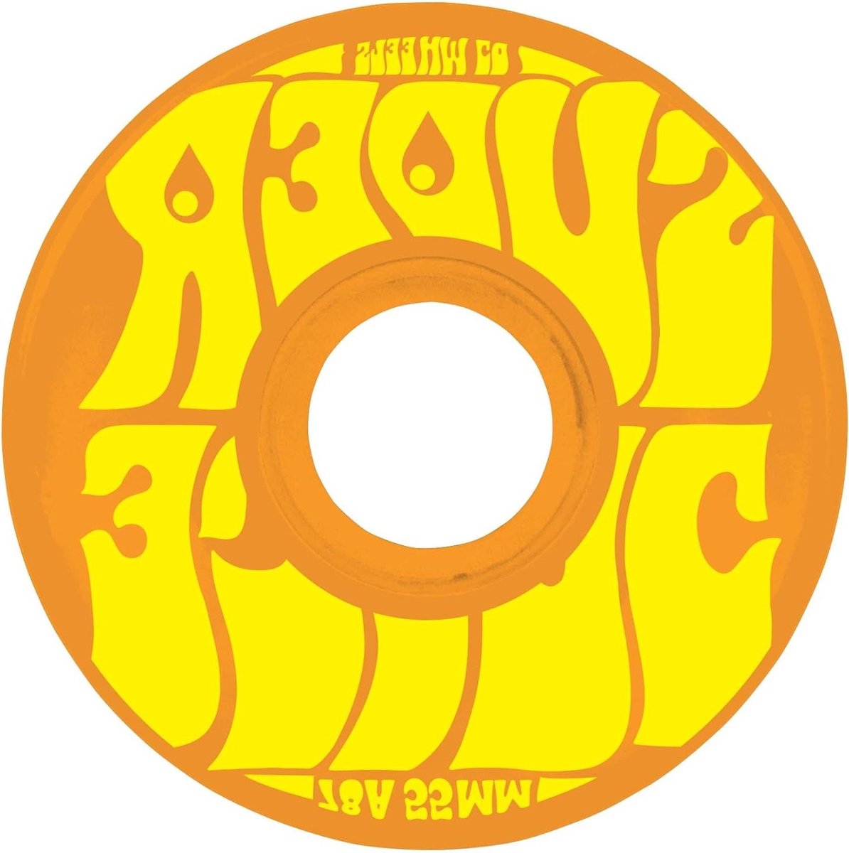 Skateboard Wielen - Mini Wielen - Straat Cruisen - Chipbestendige Vorm - 55 mm - Oranje Geel Skateonderdeel kopen online