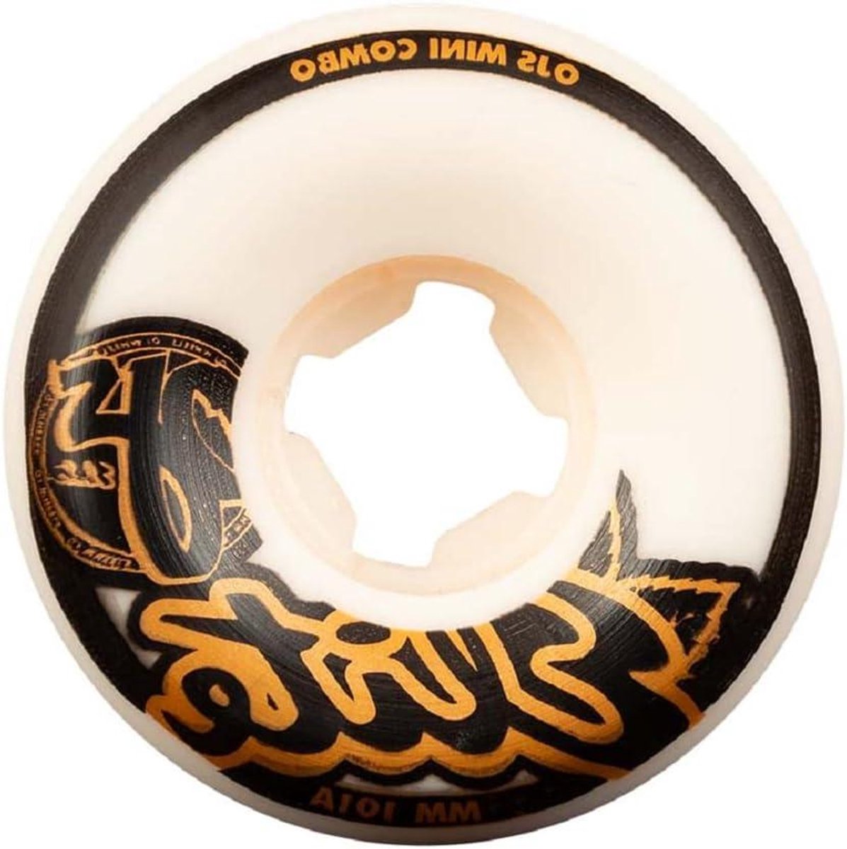 skateboard wielen onderdelen set skateboarden straat asymmetrische vorm 56 mm wit