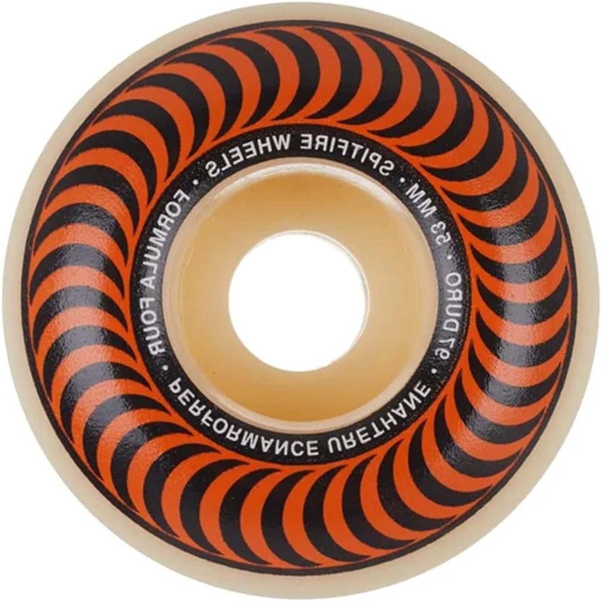 Skateboard Wielen - Set van 4 - Skateboarden - Klassieke Vorm - 53 mm - Natuurlijk Skateonderdeel kopen online