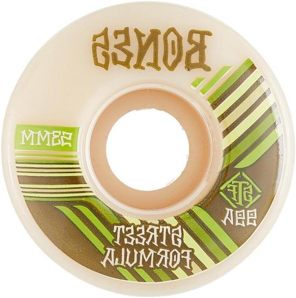 skateboard wielen street tech formula street skaten breder rijvlak 53 mm wit