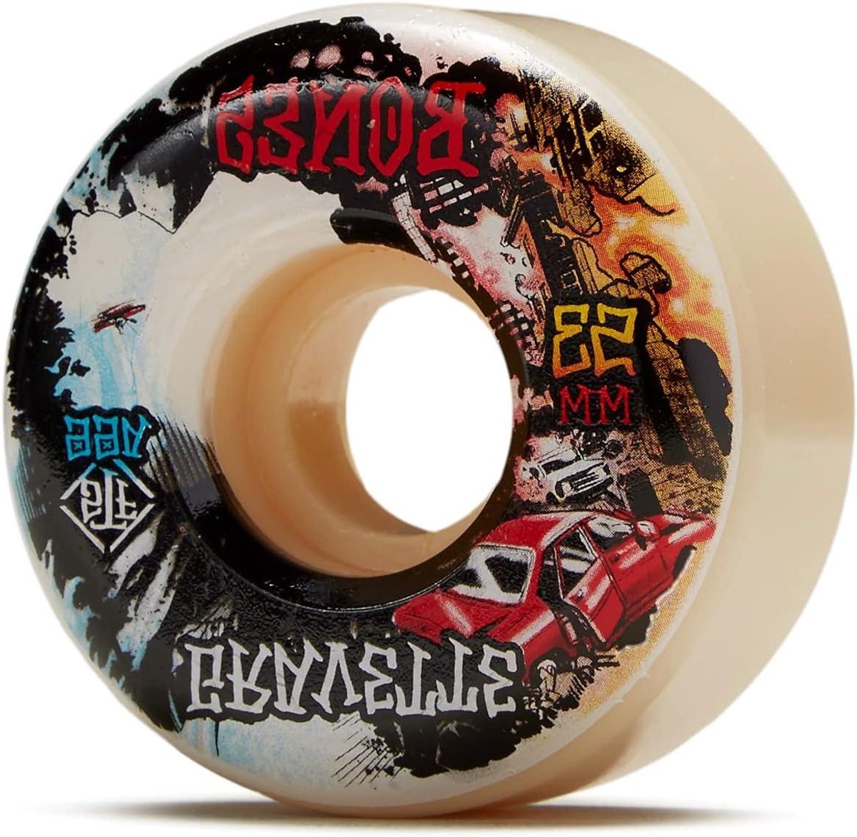 skateboard wielen vervangende set skateboarden straat hoge grip 53mm wit