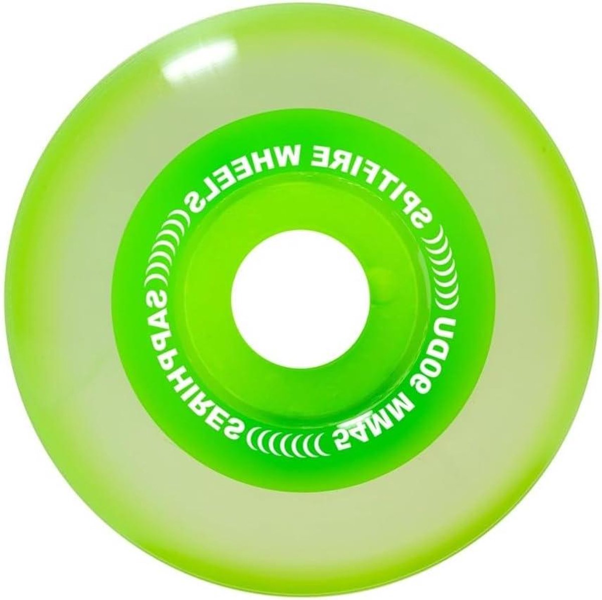 skateboard wielen wielenset skateboard straat skaten 90a durometer 54mm transparant groen