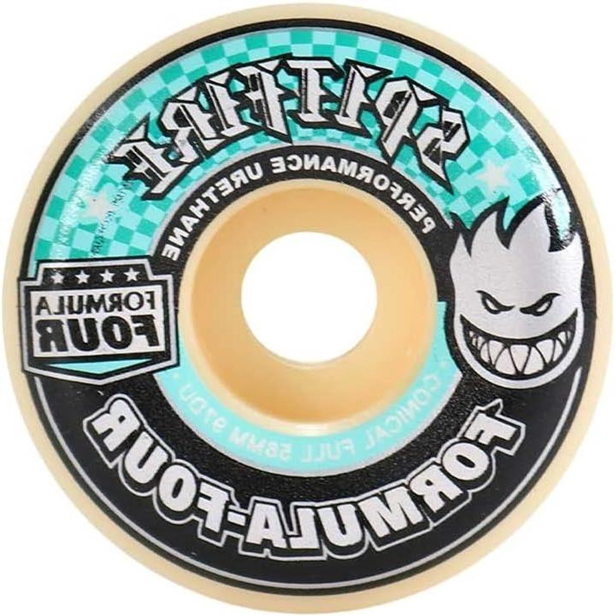 Skateboard Wielen - Wielset Skateboard - Skateboarden - Conische Snit - 56mm - Naturel Skateonderdeel kopen online