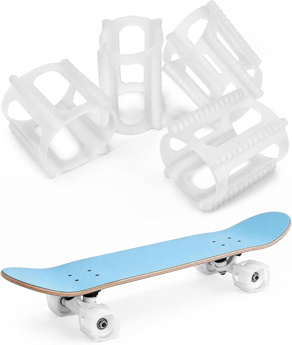 skateboardaccessoires set van 4 wielhoezen voor skateboard trainingsbevestiging en wielvergrendeling shopvlot
