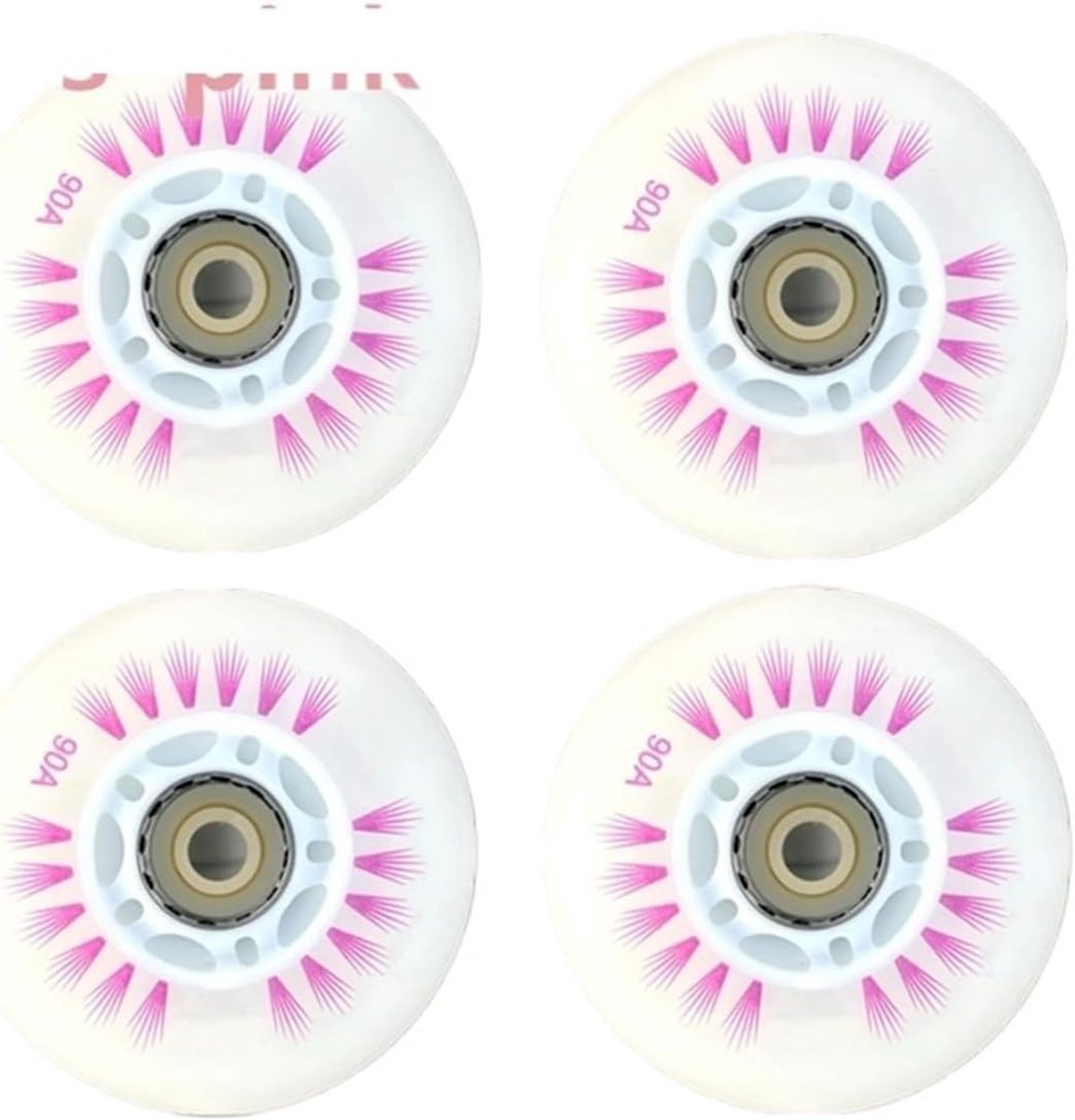 Skeelerwielen Set - Vervangende Wielen - Soepel Skaten - Veelzijdige Compatibiliteit - 8 stuks 72 mm - Roze Skateonderdeel kopen online