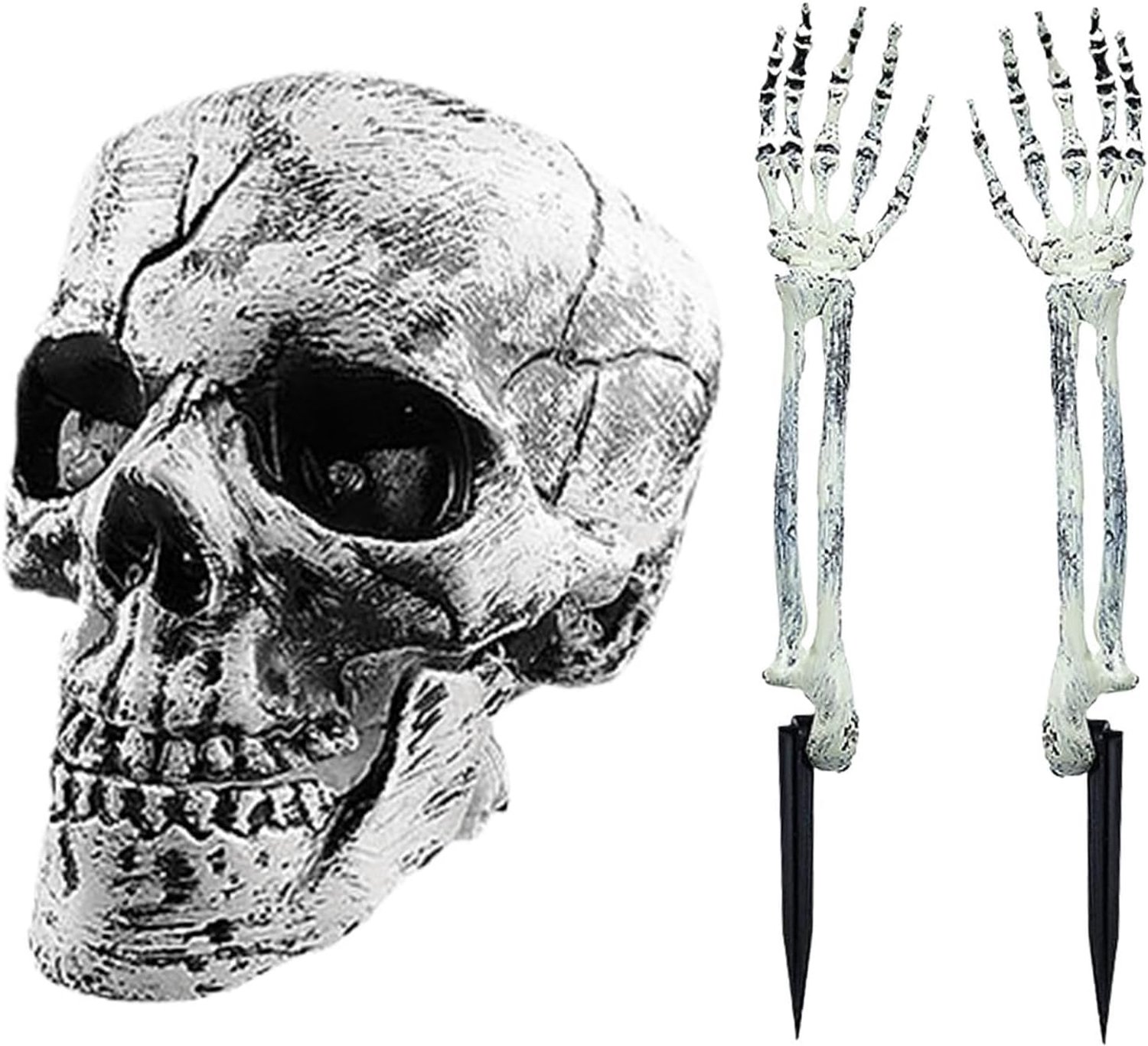 skelet stakes halloween realistische spookachtige flexibele party prop