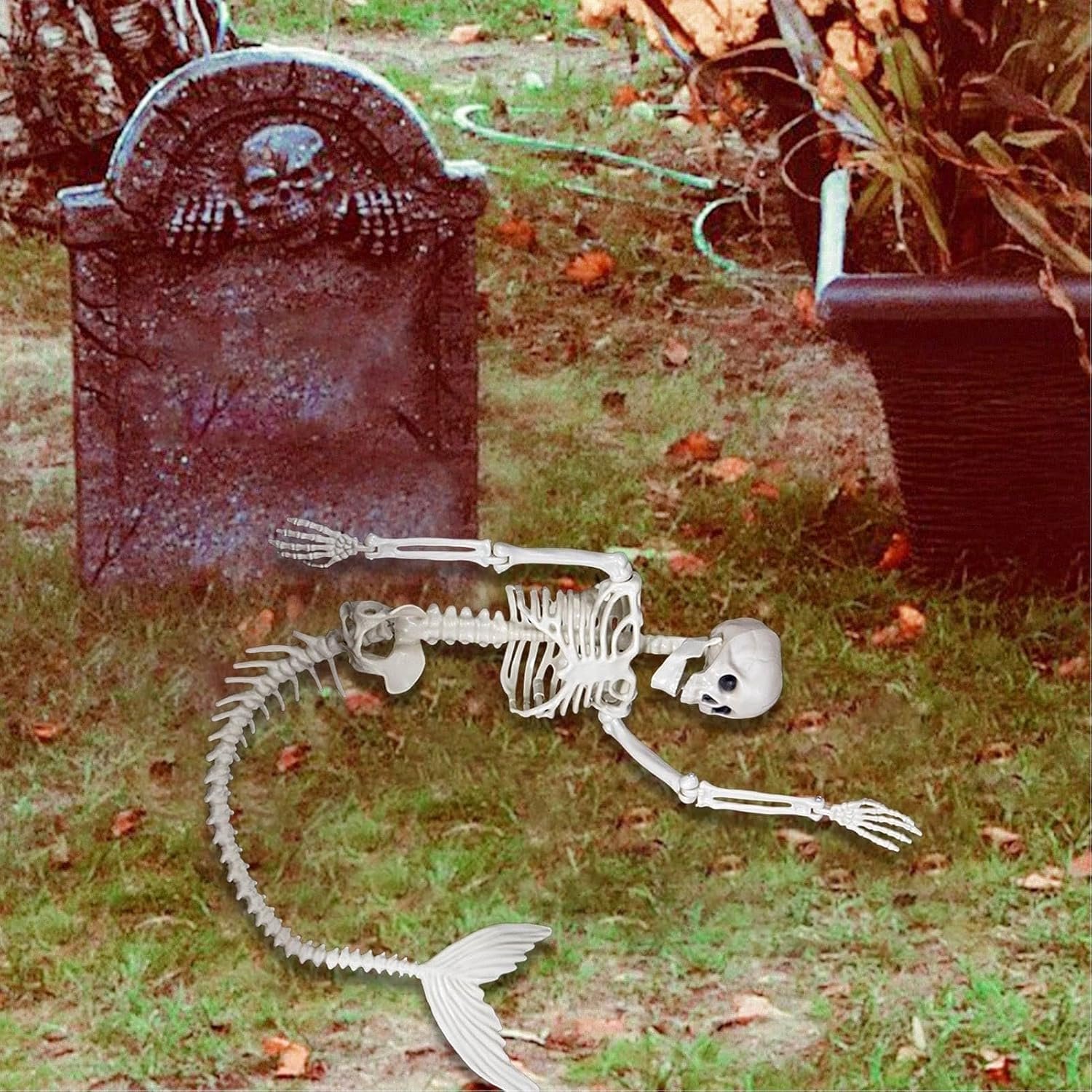 Skelet Zeemeermin Halloween Decoratie Levensgroot Met Beweegbare Gewrichten Voor Binnen- en Buitengebruik Realistisch Themaprop Skelter kopen online