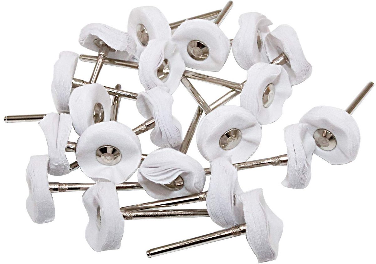 small buffer wheels buffering and polishing wheel for rotary drill tools white 3mm mandrel 20 pieces shopvlot