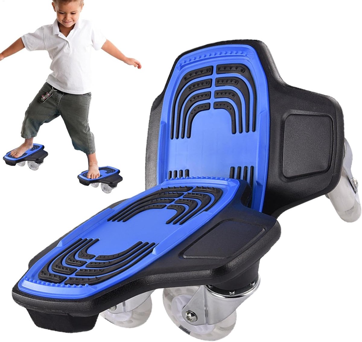 split skateboard drift skates cool skaten innovatief split design 24 x 26 cm blauw