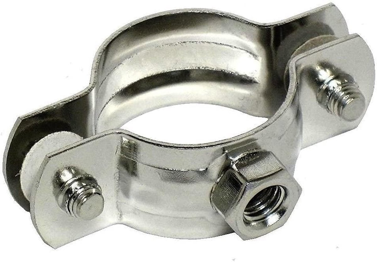 Stainless steel tube clamp made of V4A (15-17 mm, 3/8 inch). - ShopVlot Skateonderdeel kopen online