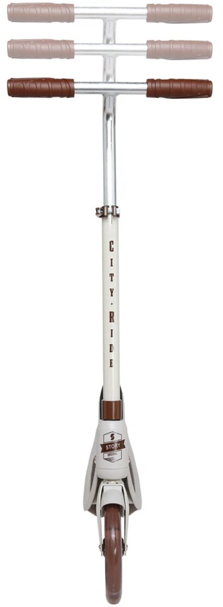 story city ride scooter beige led 82 108 cm
