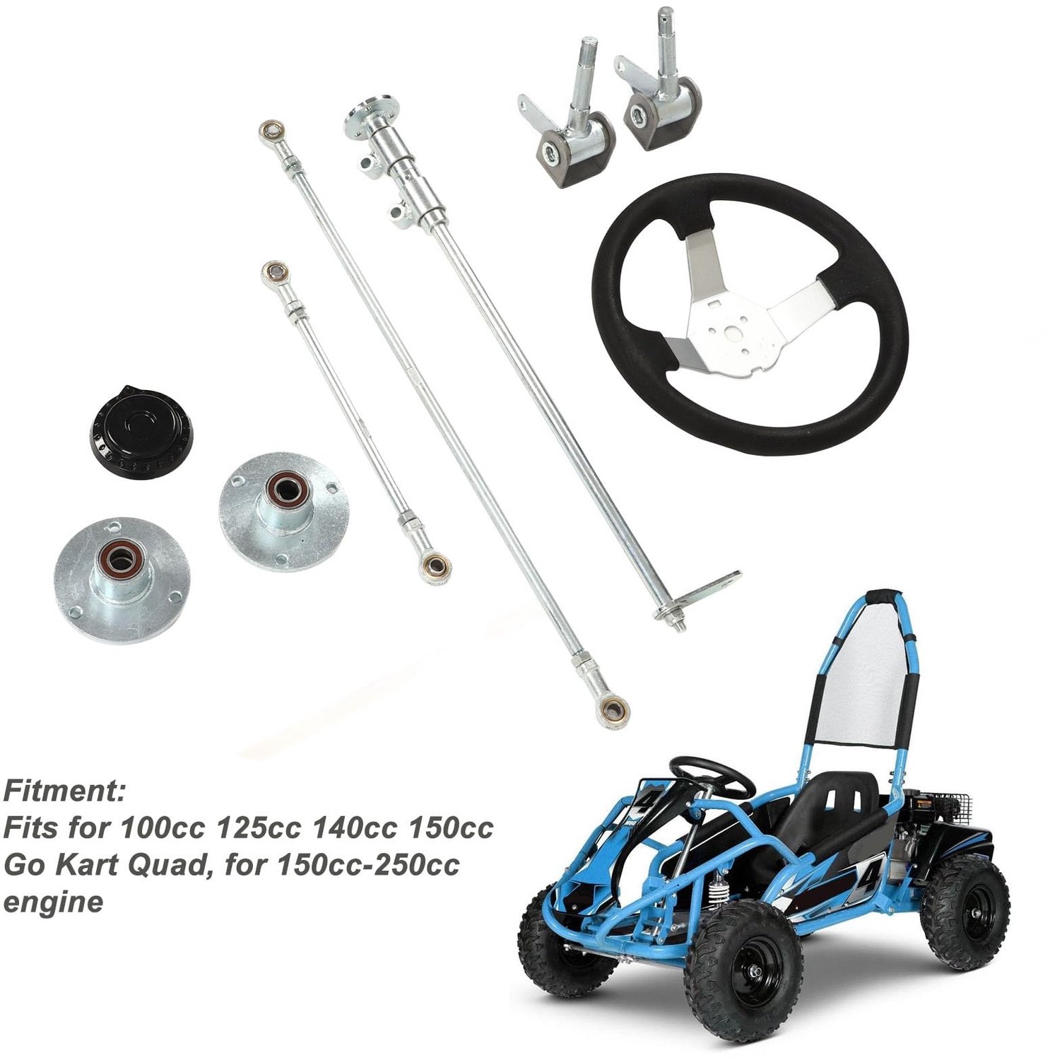 stuurwielset 300 mm solide stuurinrichting duurzaam verbeterde stuurprestaties vervanging voor stuurcomponenten professionele installatie aanbevolen