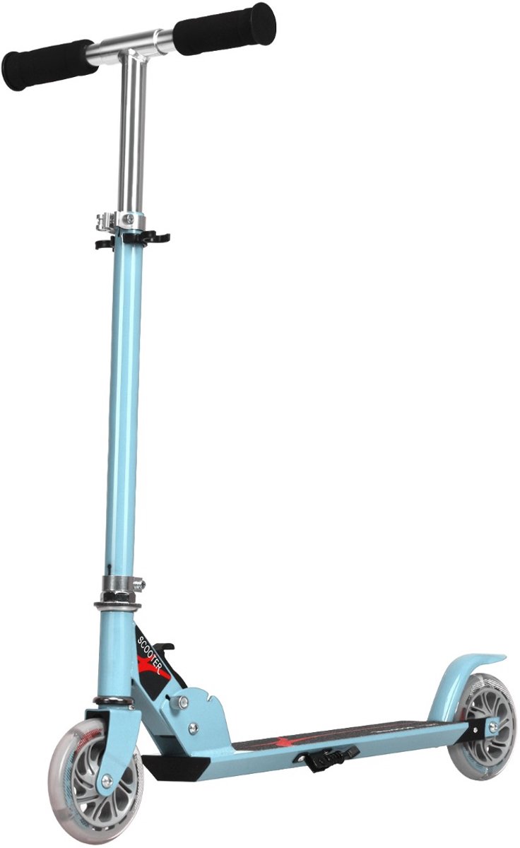 SureDeal® - Loopfiets - Opvouwbare Step Verstelbaar - Kinderen Jaar Blauw - 70x10x86,5 cm - Blauw Step kopen online