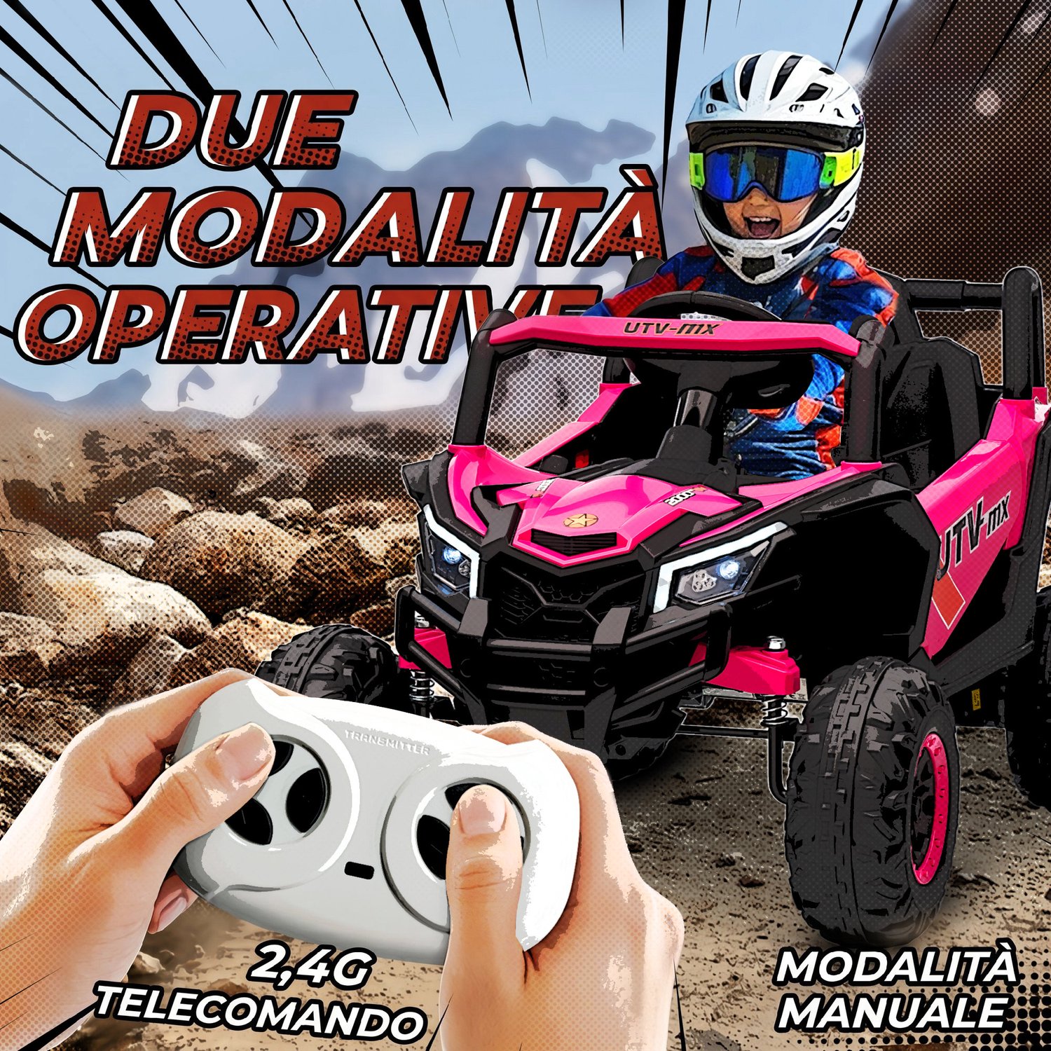 tekroa elektrische 12v utv voor kinderen met veiligheidsgordel afstandsbediening vering usb 3 7 km u voor 3 5 jaar roze