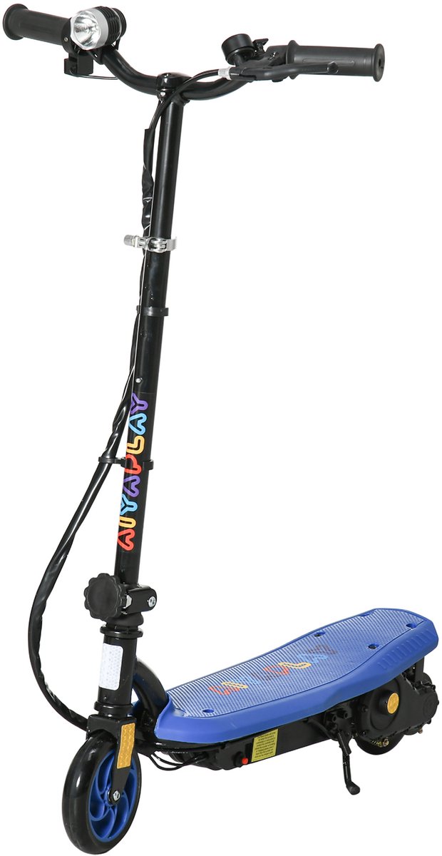 TEKROA® Elektrische scooter voor kinderen - Kindersteps - opvouwbaar met LED-koplamp - wielen en rem - maximale snelheid van 12 km/u - van 7-14 jaar - blauw Step kopen online