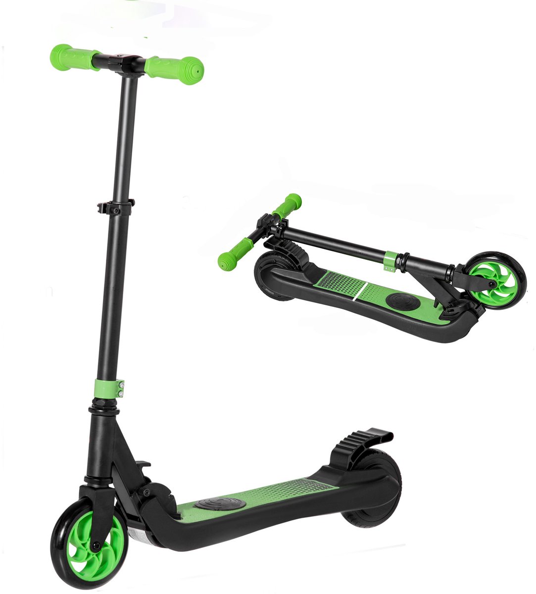 TEKROA® Elektrische scooter voor kinderen - opvouwbare elektrische scooter - snelheid 8 km/u - 6km actieradius - van 6 jaar en ouder - 71x36,5x75-80 cm - groen Step kopen online