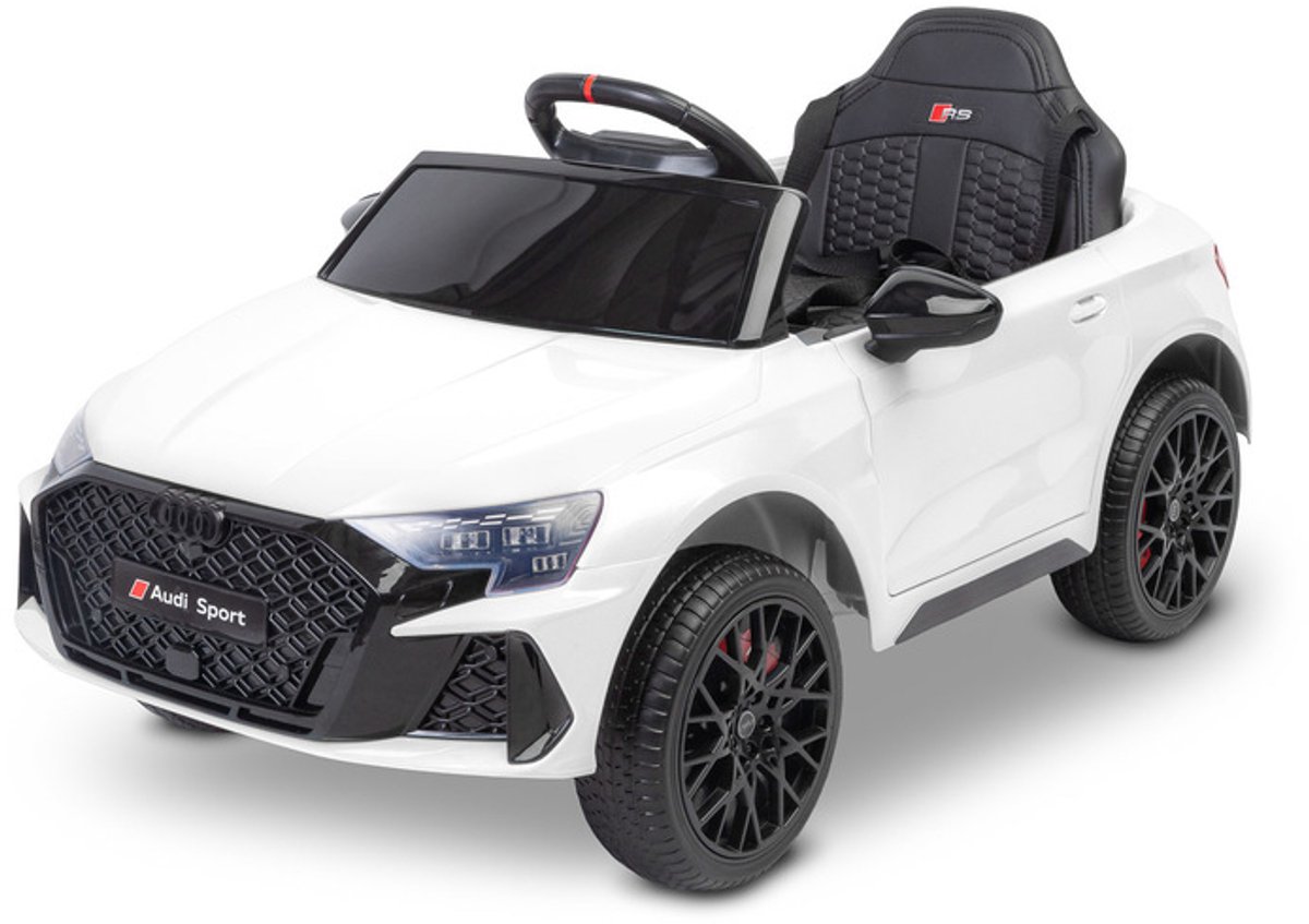 toyz elektrische kinderauto audi rs3 12v wit accuauto