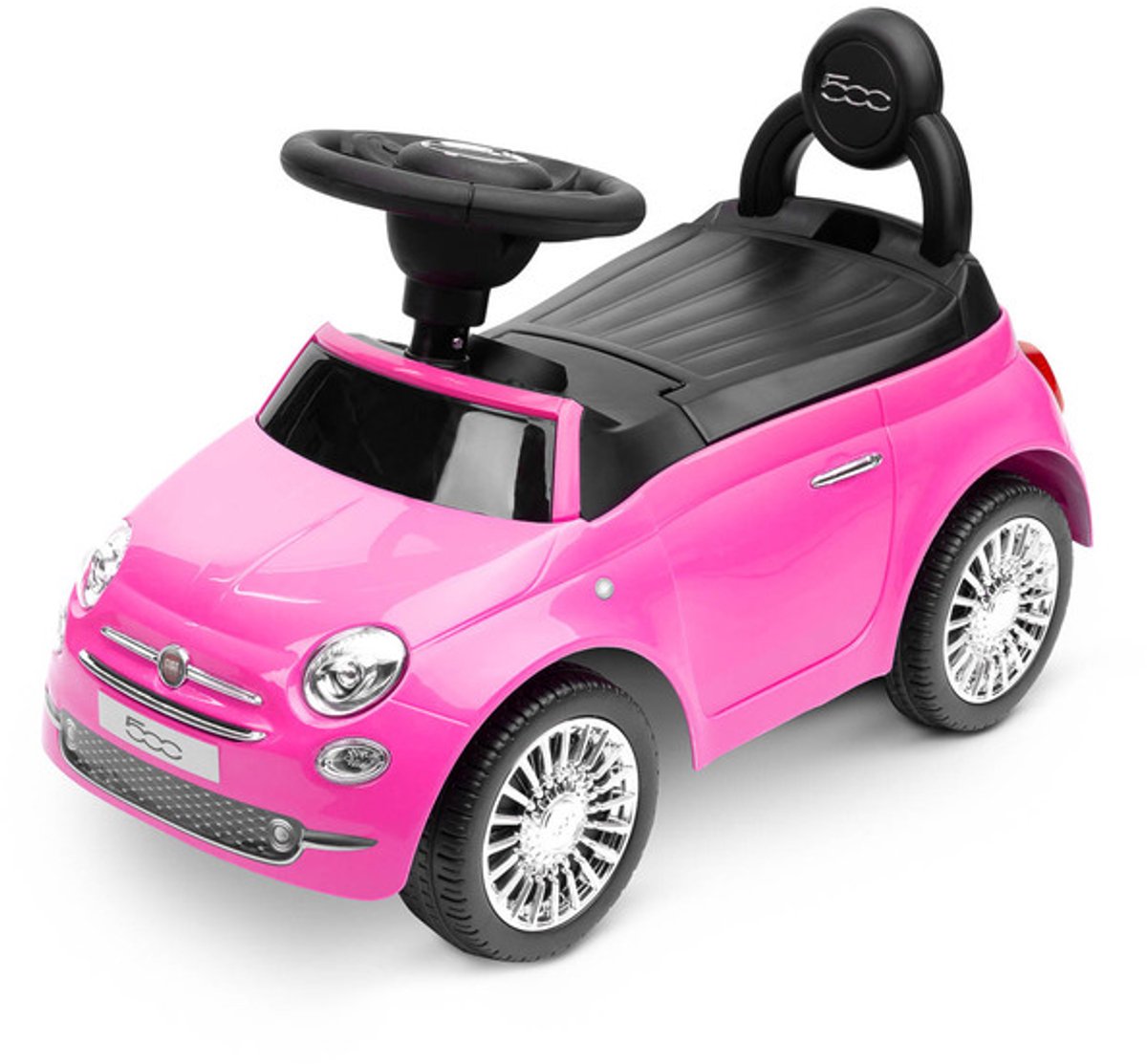 toyz fiat 500 loopauto roze 12 36 maanden loopwagen
