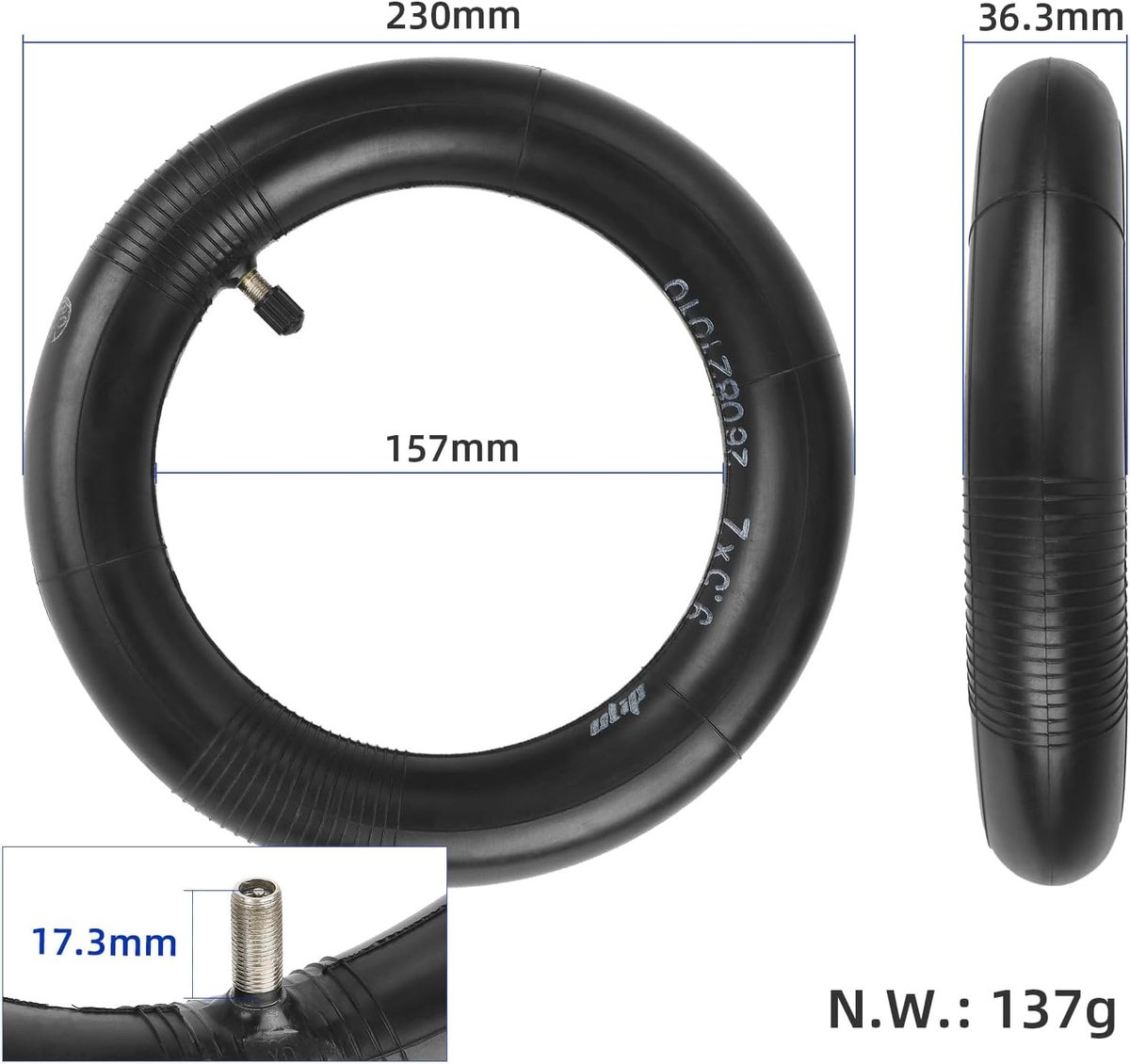 trefan 9 5 x 2 air chamber thickened for niu kqi3 sports pro max electric step inner tube wear resistant 9 5 inch shopvlot