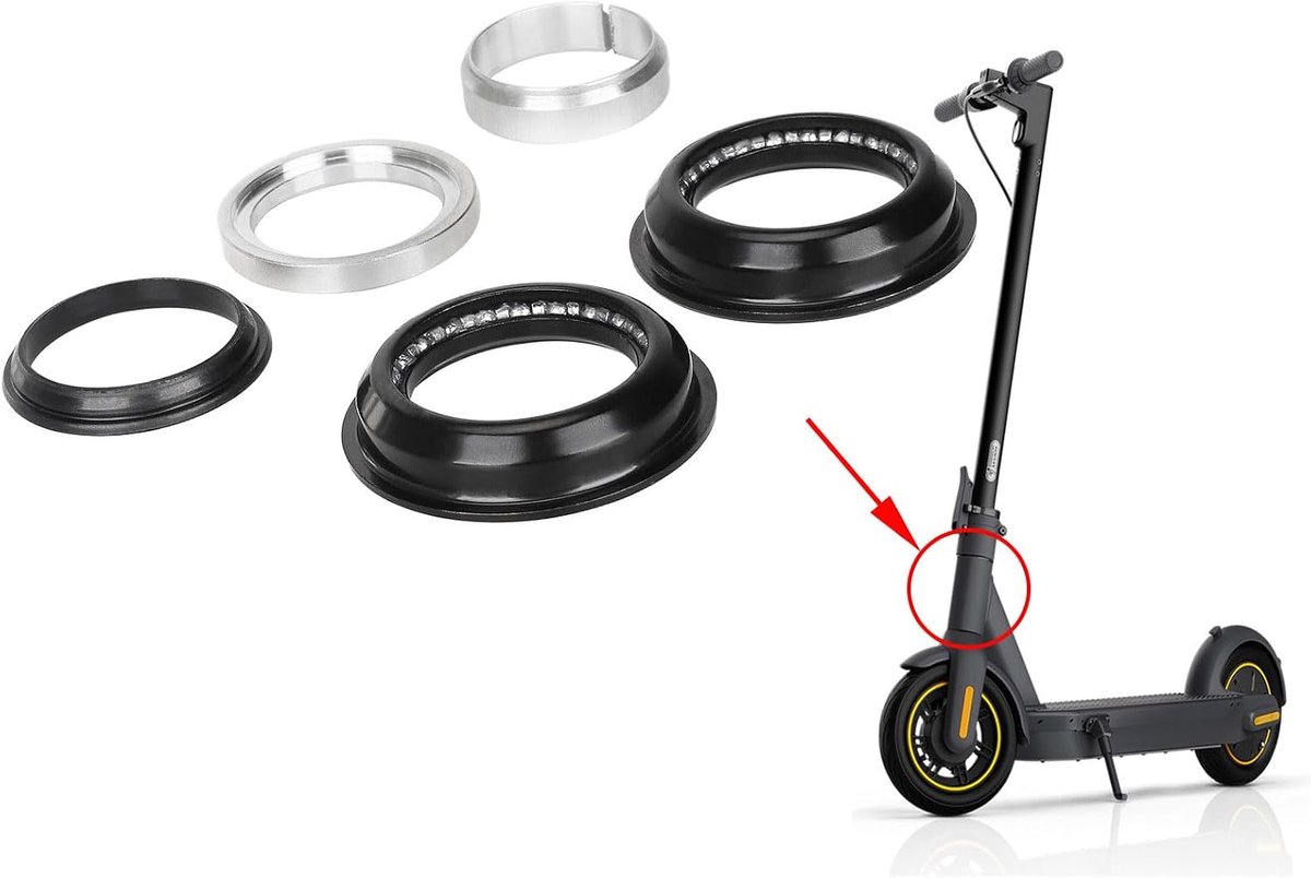 TREFAN Scooter Fork Bearing Scale for Segway Ninebot Max G30 / G30E LL/G30 Handlebar Head Bearing Electric Scooter - ShopVlot Buitenspeelvoertuigaccessoire kopen online