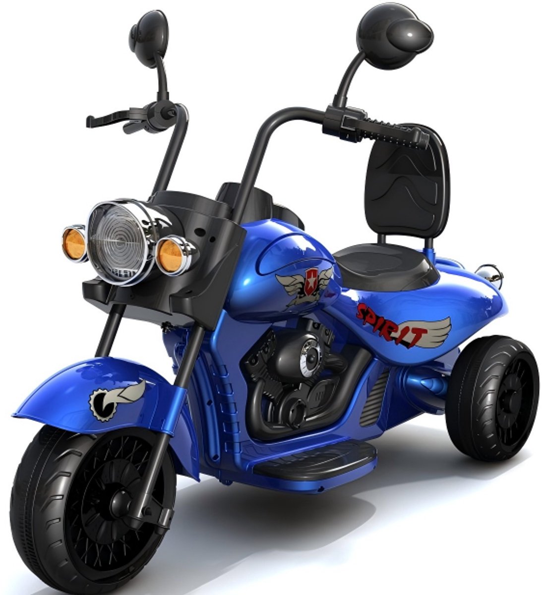 Triumpunpre - Elektrische Kindermotor 12V 4.5Ah Moteur 35Wx2 - LED-verlichting muziek claxon - 2x35W motor - Vanaf 3 jaar - Blauw Speelgoedaccuvoertuig kopen online