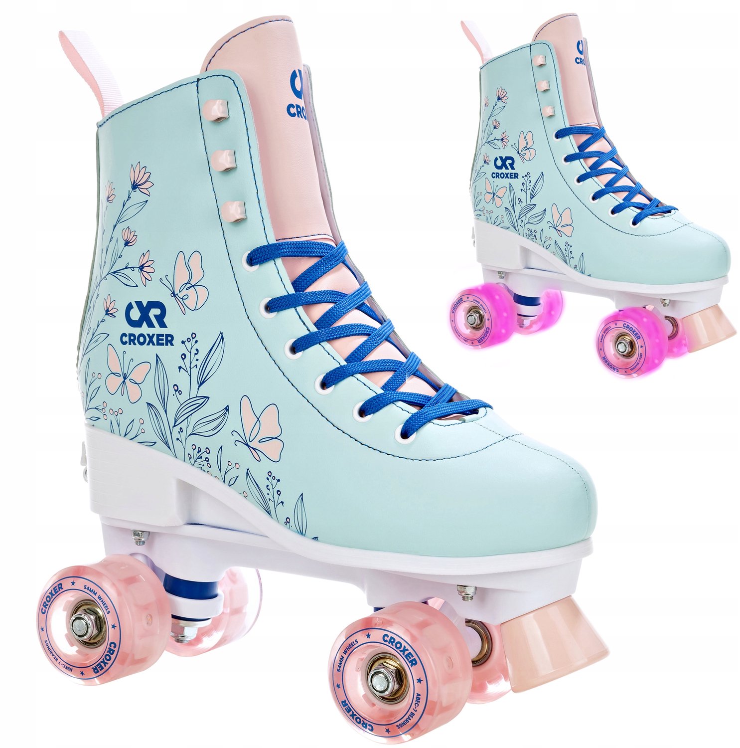 verstelbare croxer amara skates maat 39 42 met led wielen