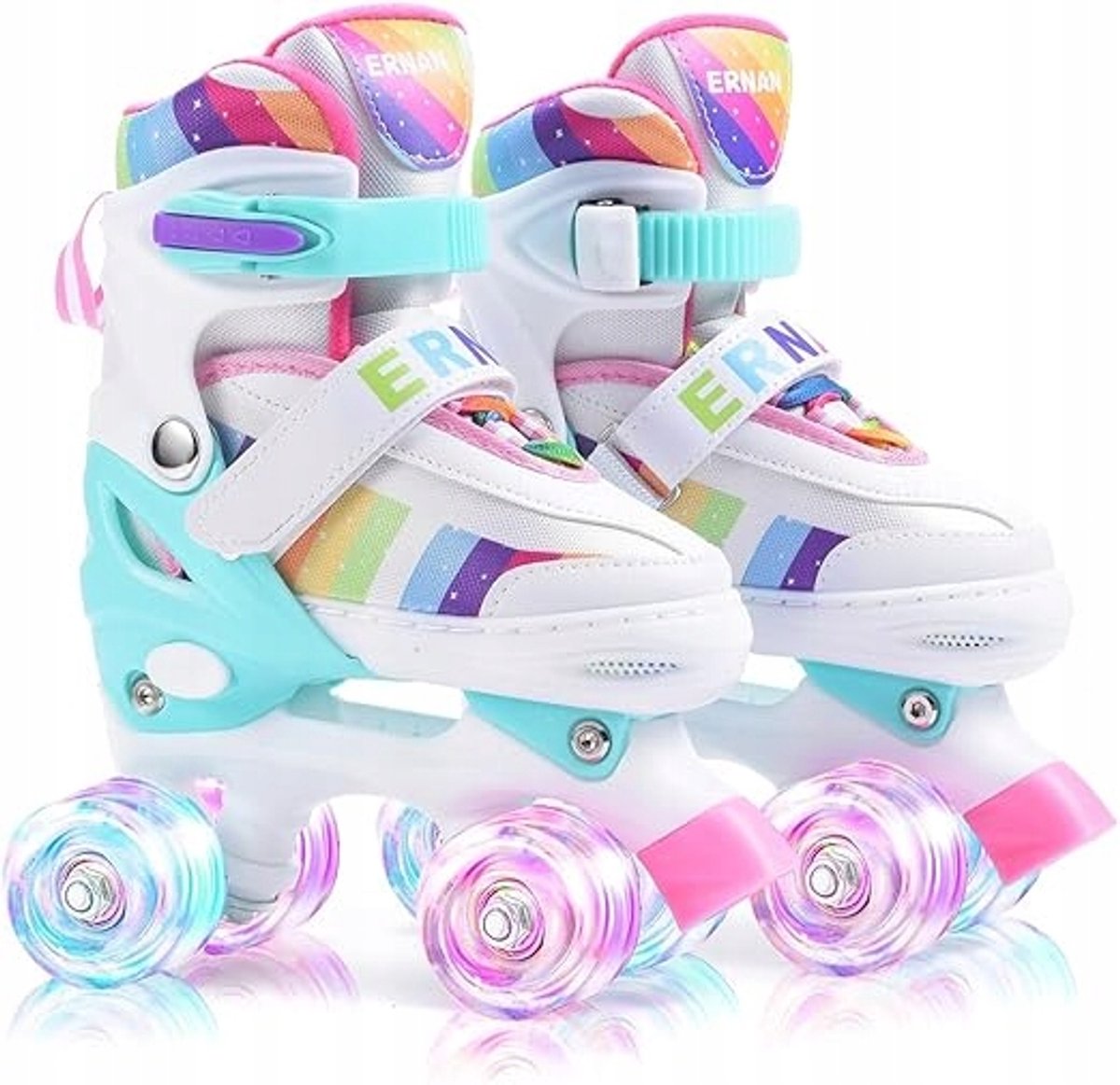 Verstelbare Kinder rolschaatsen met LED-wielen, maat 33-38 Rolschaatsen kopen online