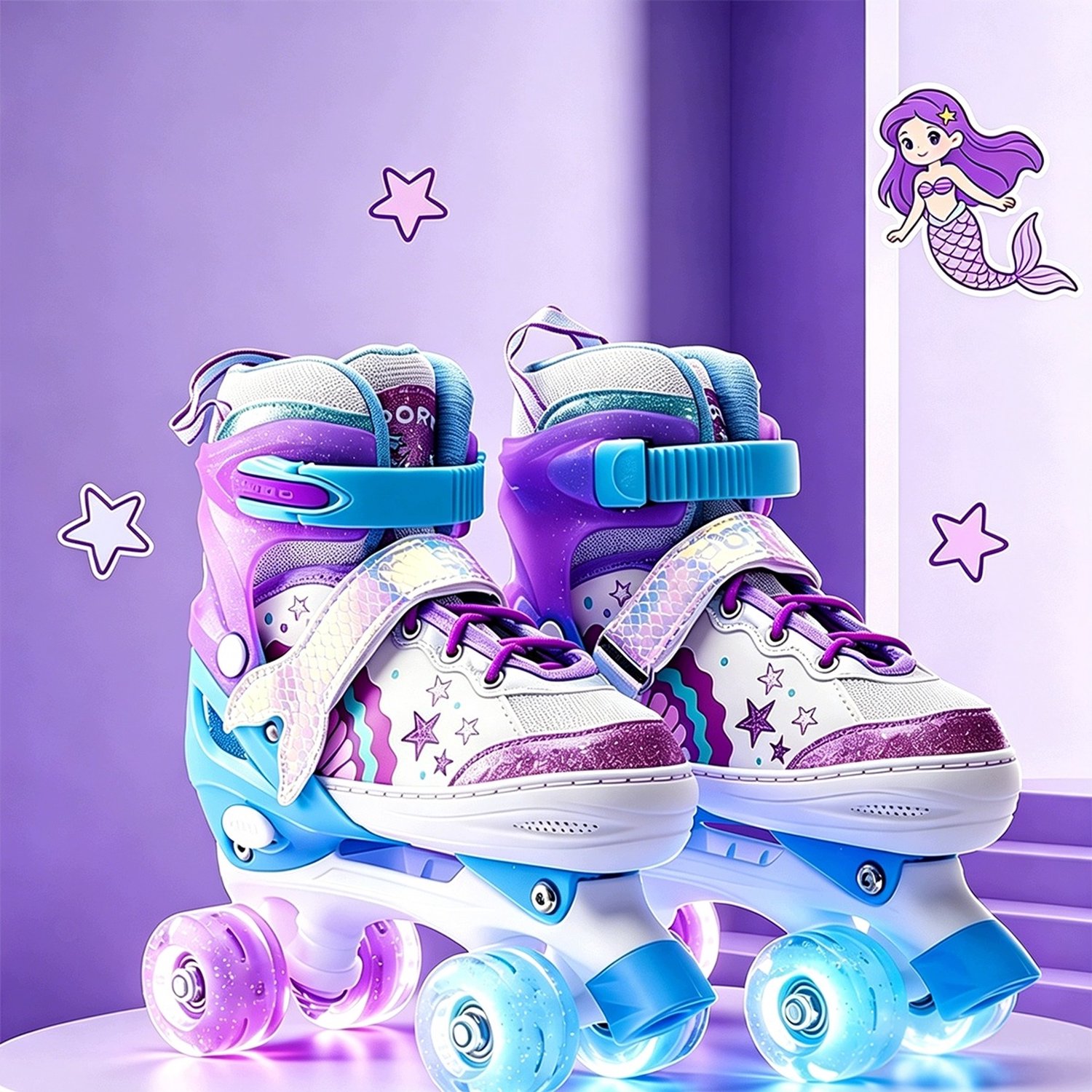 verstelbare kinder rolschaatsen met verlichte wielen maat s 31 34