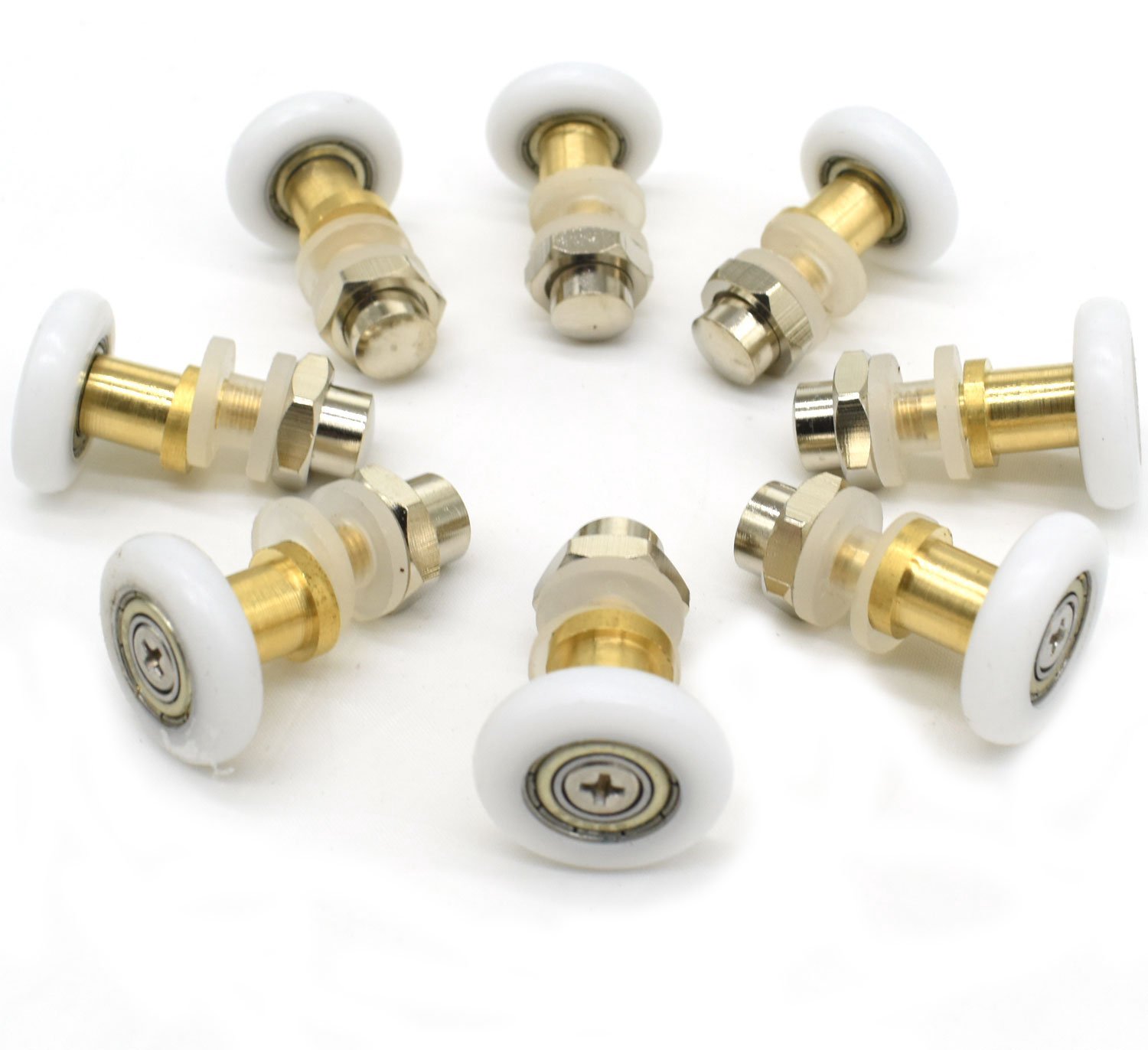 vervangende wielen voor douchecabinedeur 20 mm 8 stuks