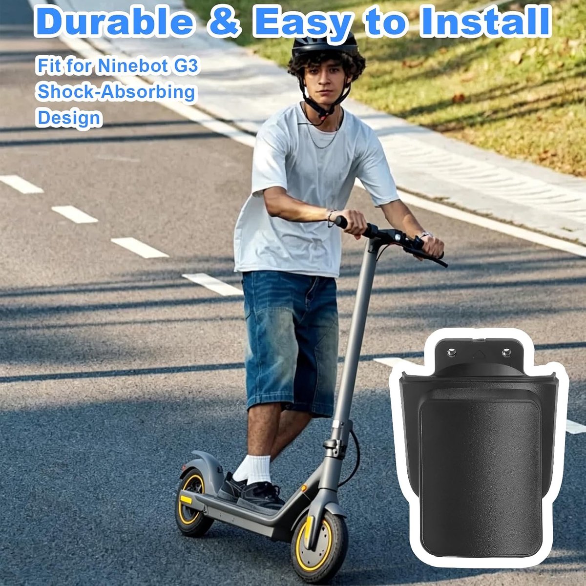 Verzekeringsplaathouder vervanging - Ninebot MAX G3 - Achterspatbord accessoire - Betrouwbare bescherming - m-winkel Buitenspeelvoertuigaccessoire kopen online