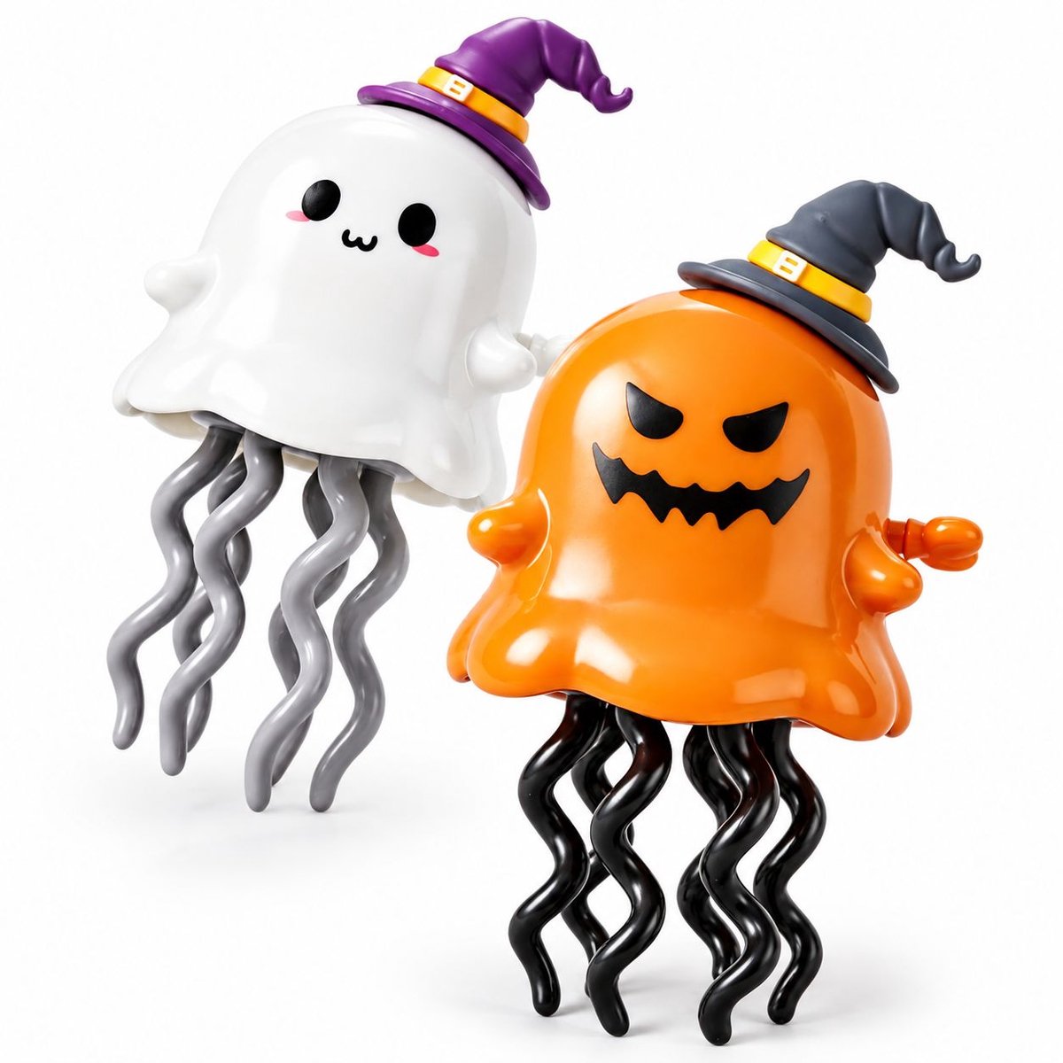 VHV - Opwindbaar Halloween pompoen en geest speelgoed - 2 stuks - Opwindbaar kronkel-speelgoed dat over de grond glijdt - Speelgoed voor kinderen - Antistress- en educatief speelgoed Speelgoedaccuvoertuig kopen online