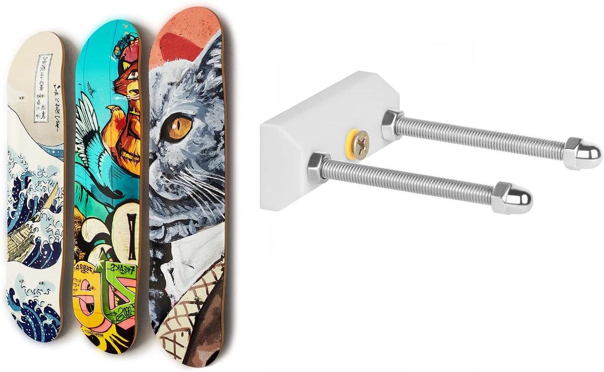 wandmontage skateboard display hanger decoratie tonen sterk materiaal 1 stuk transparant