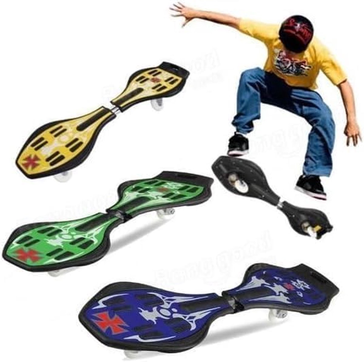 Waveboards Skate Wave blauw StreetSurfing Board Wave Props draagtas Waveboard kopen online