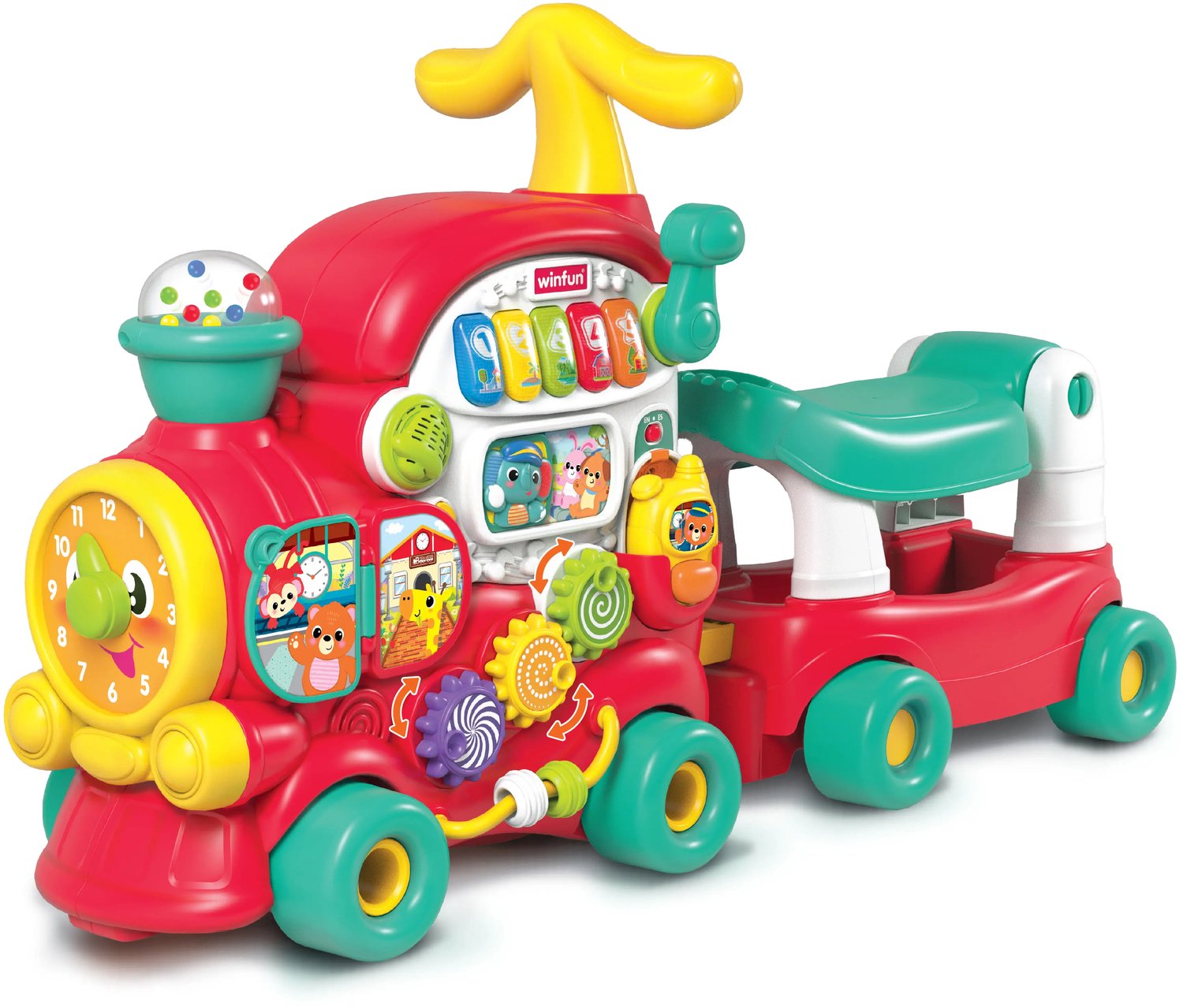 WINFUN Avonturentrein 2-in-1: loopwagen en loopauto (FR/EN) Loopauto kopen online