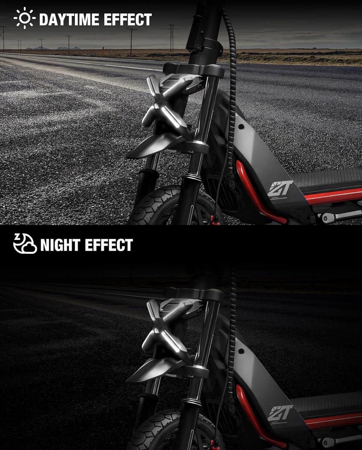 x shape 4w super bright headlight compatible with ninebot by segway zt3 zt3 pro zt3 proe zt3 prod kickscooter shopvlot