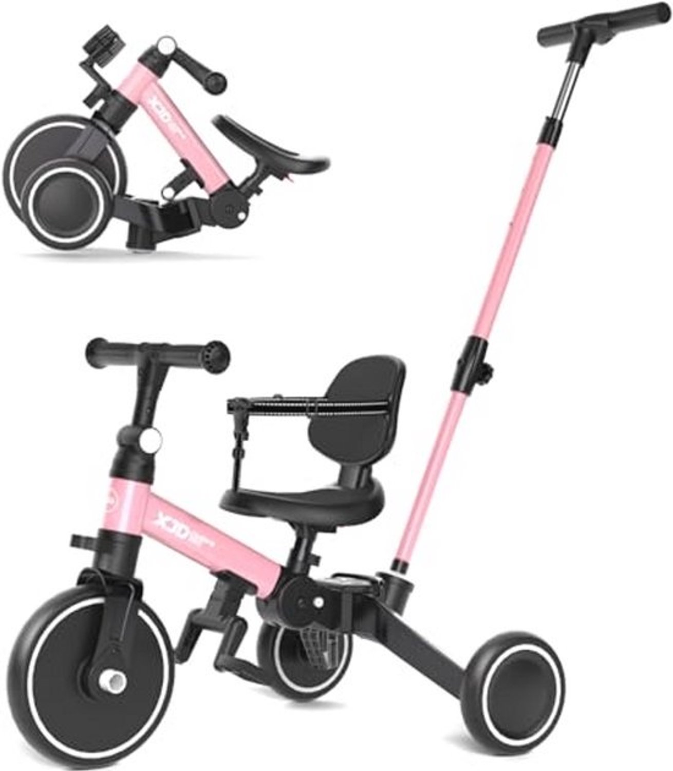 xjd 5 in 1 driewieler loopfiets vanaf 1 jaar voor kinderen van 1 4 jaar