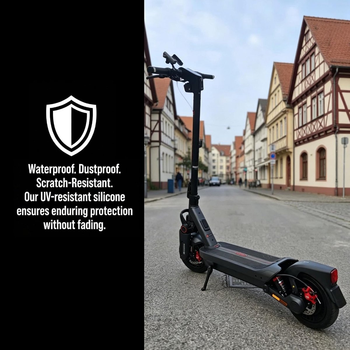 zahd siliconen beschermhoes display voor ninebot max g3 waterdicht zwart shopvlot