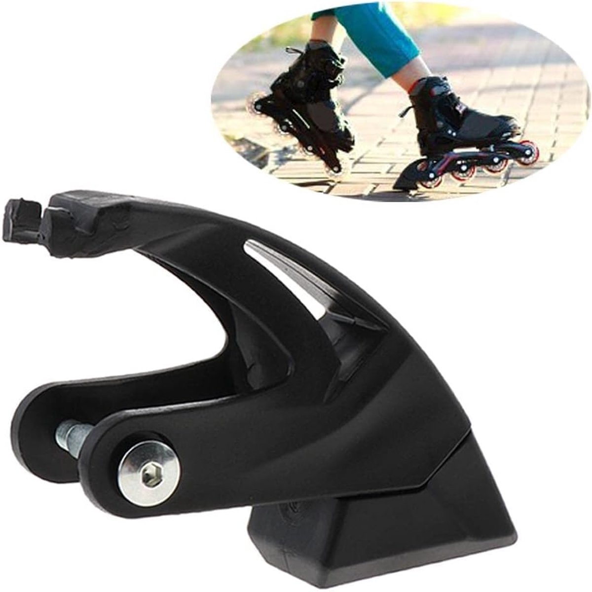 zalati inline roller skate remmen 2 stks achter universele blok stopper pad accessoires onderdelen voor inline roller wielen remframe